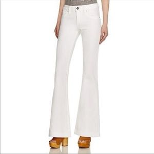 DL1961 High Rise Joy Flare Jeans in Milk